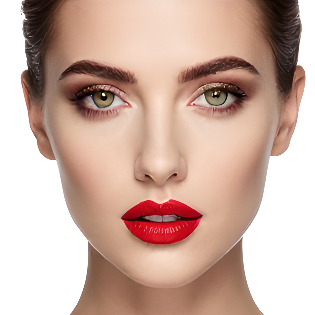 RealESRGAN x4 AI output — Beauty portrait upscaled 4x with enhanced skin texture