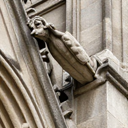 Original source image — Stone gargoyle upscaled 4x preserving weathered texture