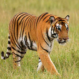 Original source image — Tiger photo upscaled 4x with sharp fur detail