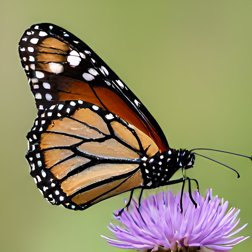 RealESRGAN x4 AI output — Butterfly macro upscaled 4x with detailed wing pattern