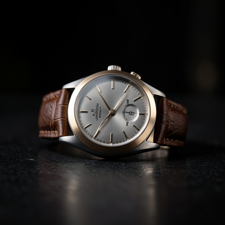 Original source image — Luxury wristwatch isolated from dark product photography background